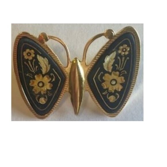 7 vintage, butterfly pins, and plastic keepsake box - Picture 6 of 6